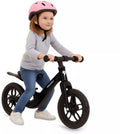 Kruzzel Loopfiets 12 inch Zwart – Verstelbaar Zadel + Draagriem