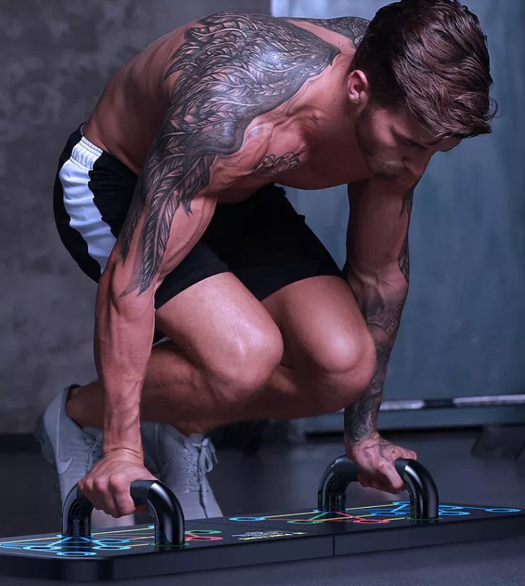 Push Up - Opdruksteun - Thuisfitness - Zwart