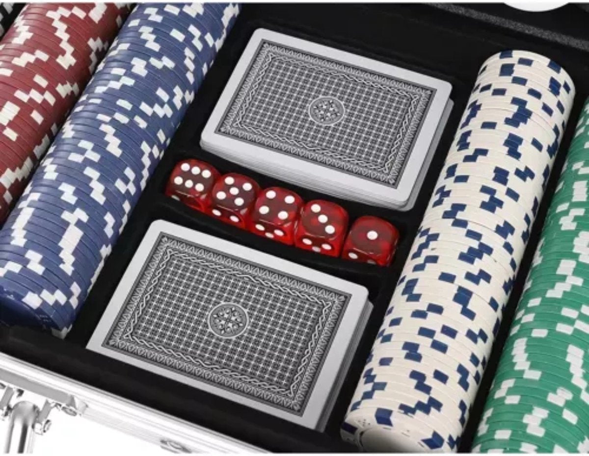 Malatec Poker Set met 300 Chips - Compleet en Veilig in Aluminium Koffer