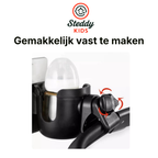 Kruzzel 2in1 fles- en telefoonhouder voor kinderwagen – universeel en draaibaar