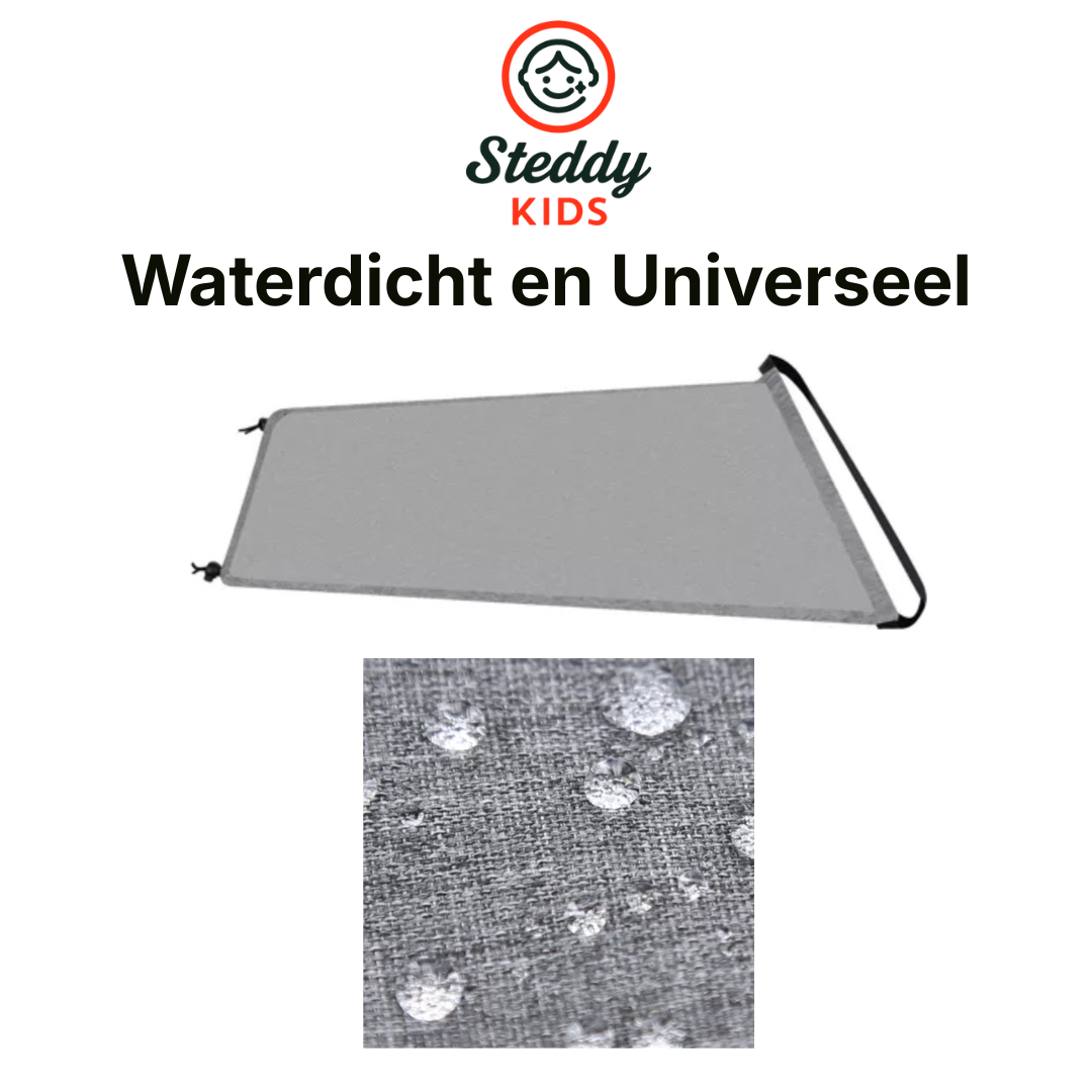 Malatec Waterdichte Zonne- en Schaduwkap voor Kinderwagen – UV/Regen
