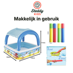 Opblaasbaar Kinderzwembad inclusief 2 mini Foam waterkanonnen