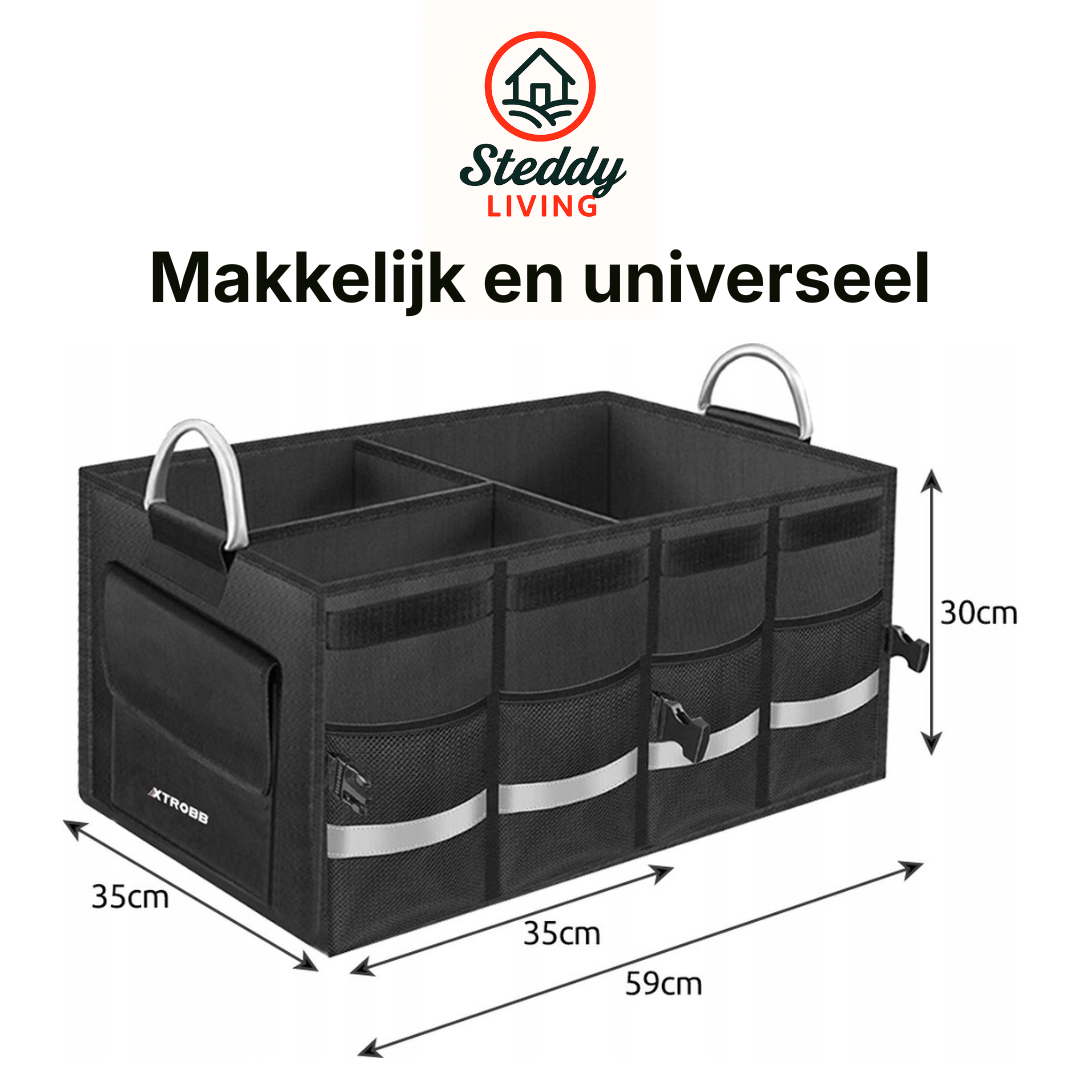 Kofferbak Organizer 59x30x35cm - Ruime en Stevige Opbergoplossing