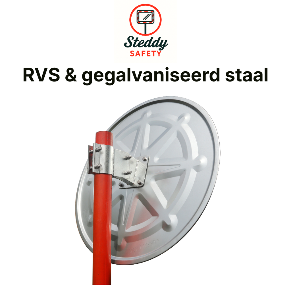 Keylight KSS-030 Verkeersspiegel met Luifel -RVS - (nr.34)