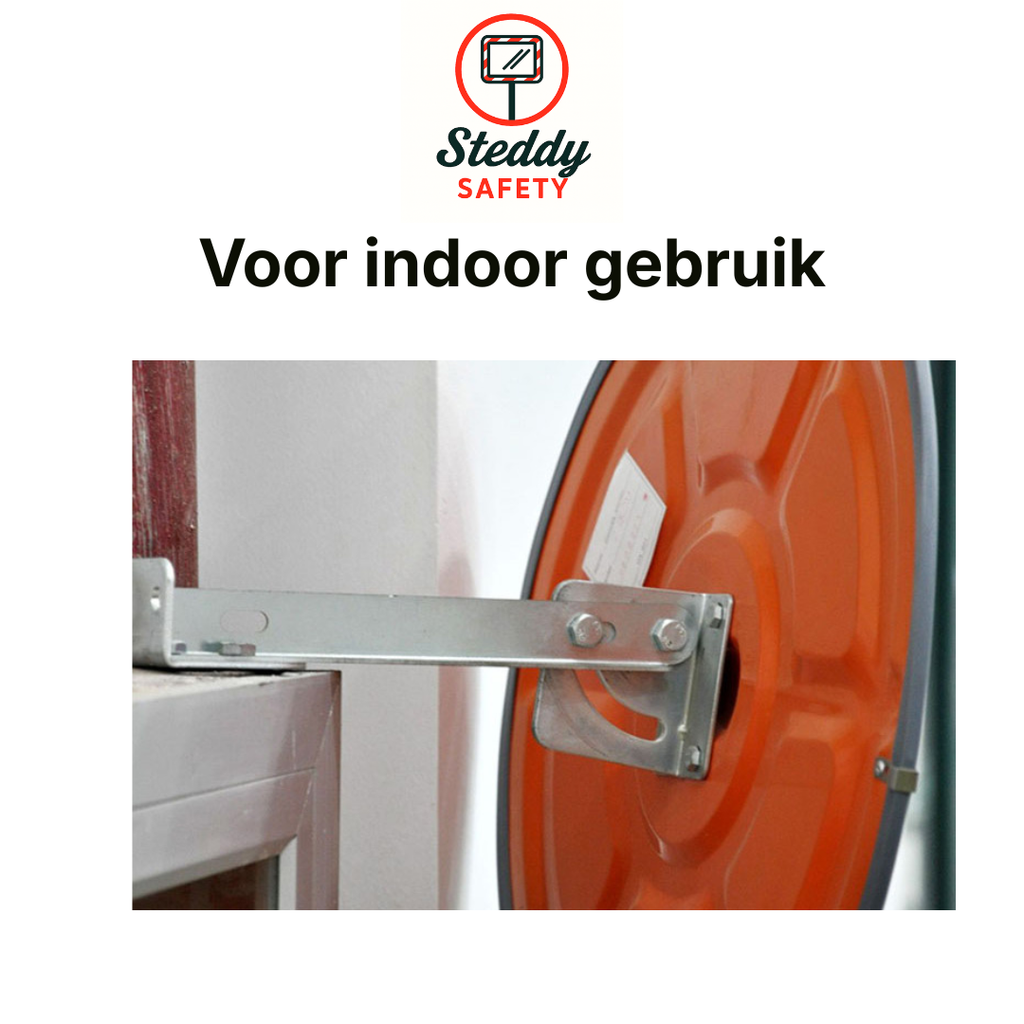 Verkeersspiegel 60 cm Convex Indoor – Slagvast PMMA – 130° Kijkhoek (nr.24)