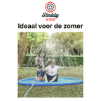Kruzzel waterspeelmat 150 cm – kleurrijke sproeiermat voor kinderen in de tuin